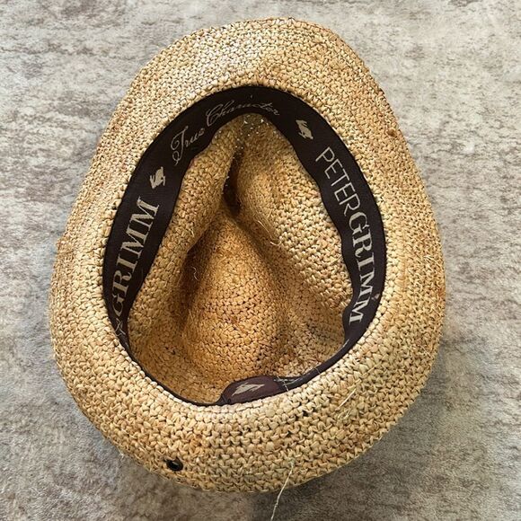 Peter Grimm Stylish Straw Fedora Hat one size - Picture 4 of 7